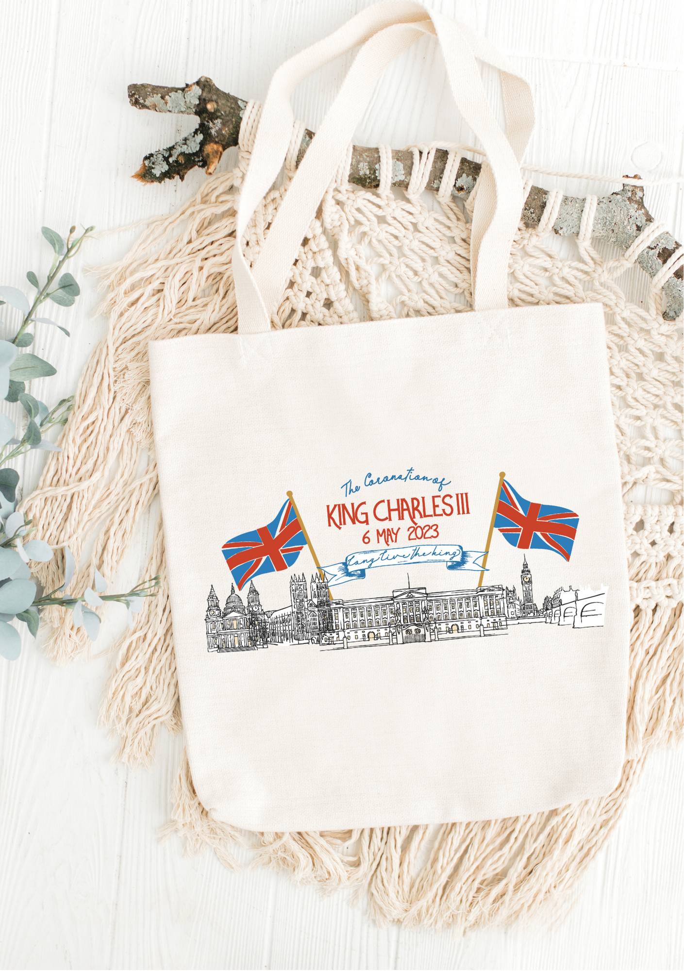 Buckingham palace coronation tote bag