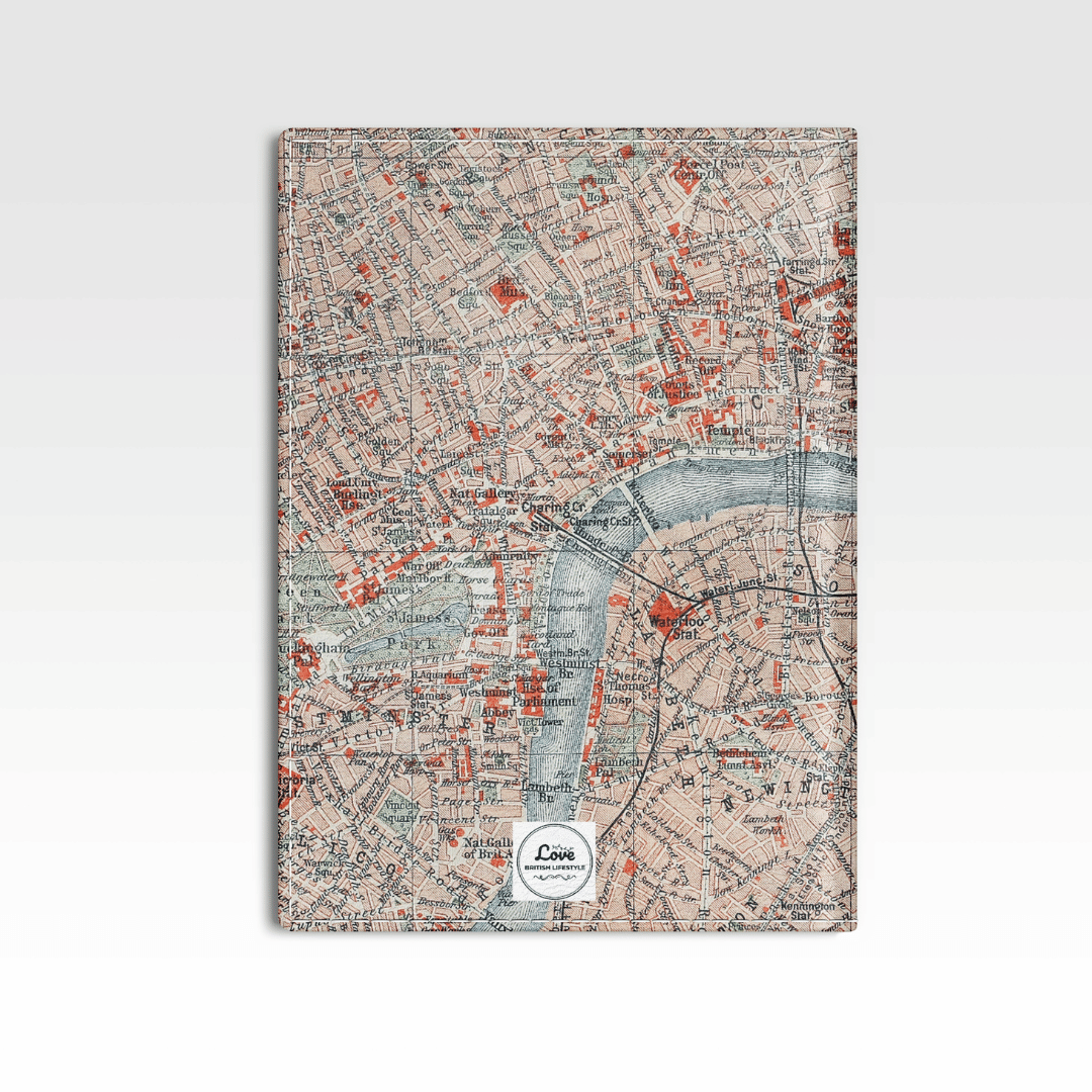 London Map Passport Holder