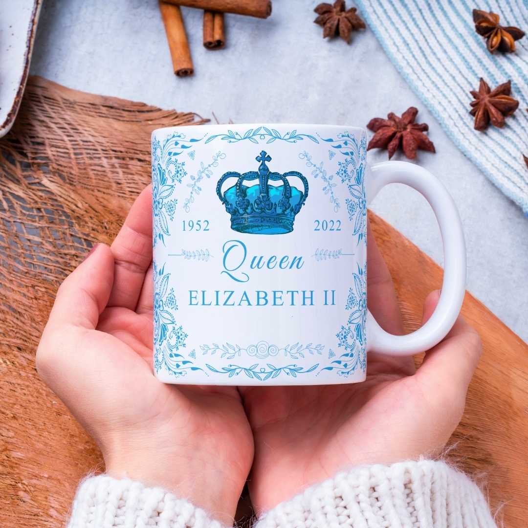 Blue Crown Mug — British gift from LondonPop Box