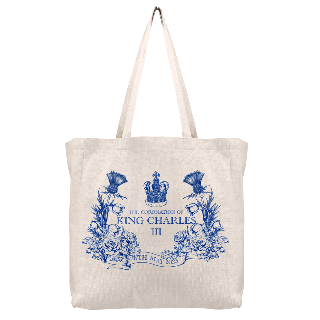 King Charles Blue Tote Bag