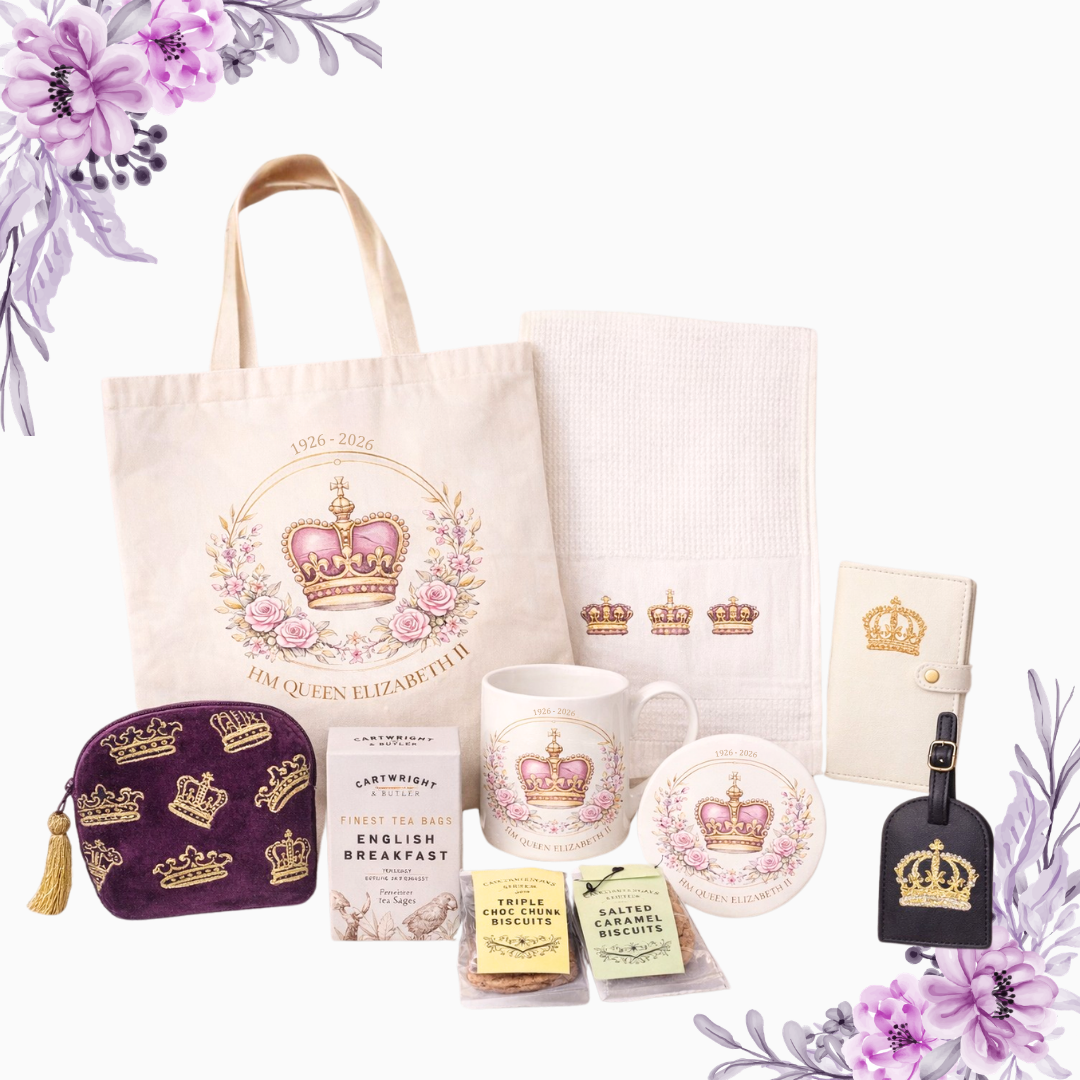 Premium QEII Commemorative Gift Set - Floral | LondonPop Box — London-Themed British Gift
