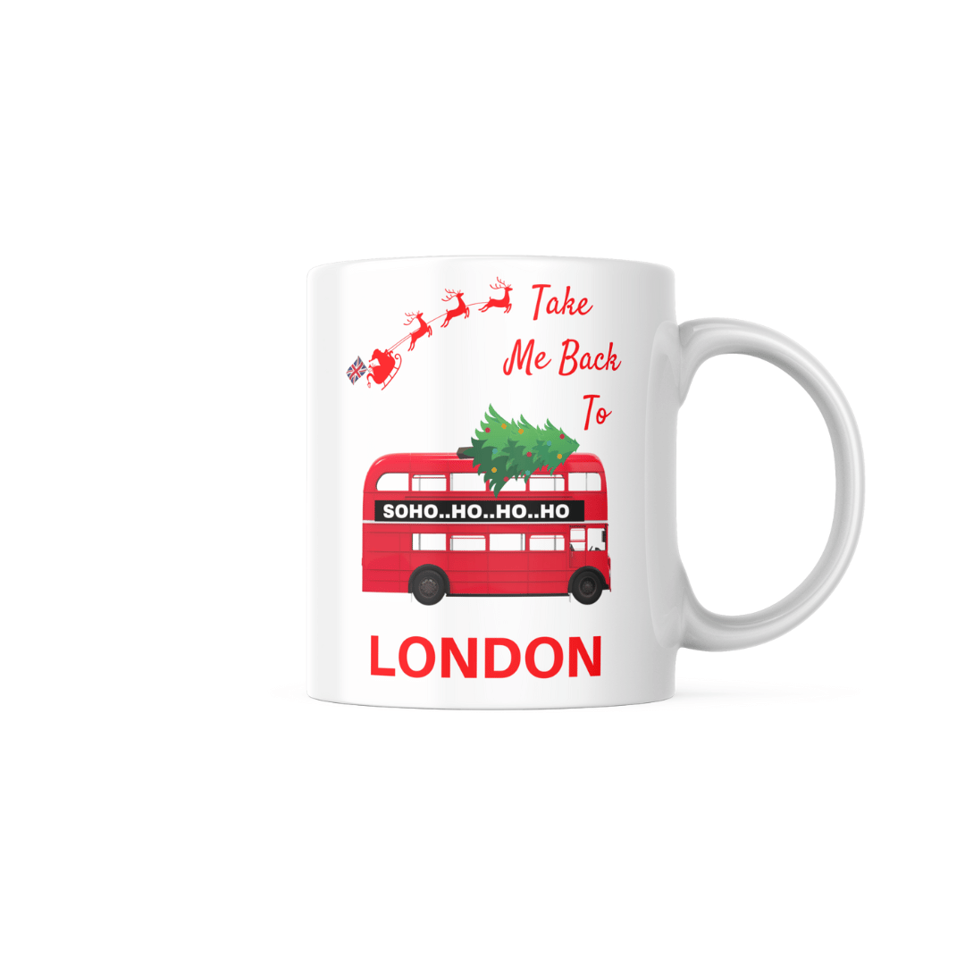 London Christmas Wish Bone China Mug