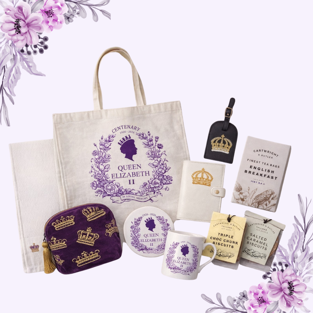Premium QEII Centenary Gift Set - Purple — London Gift Detail | LondonPop Box