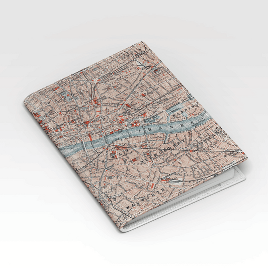 London Map Passport Holder