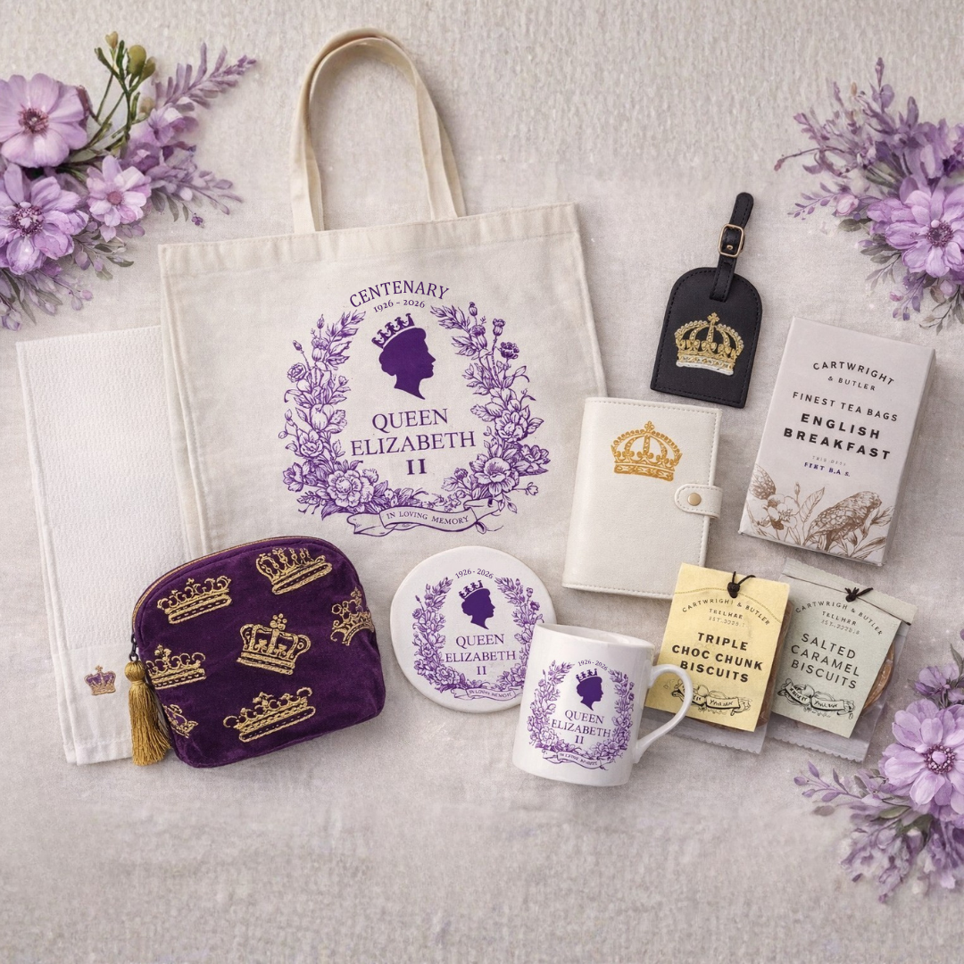 Premium QEII Centenary Gift Set - Purple — London Gift Detail | LondonPop Box