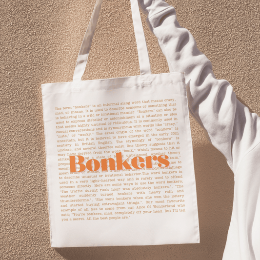 Bonkers Slang Tote Bag — British Gift | LondonPop Box