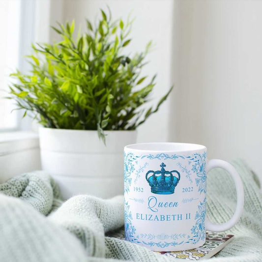 Blue Crown Mug — British gift from LondonPop Box