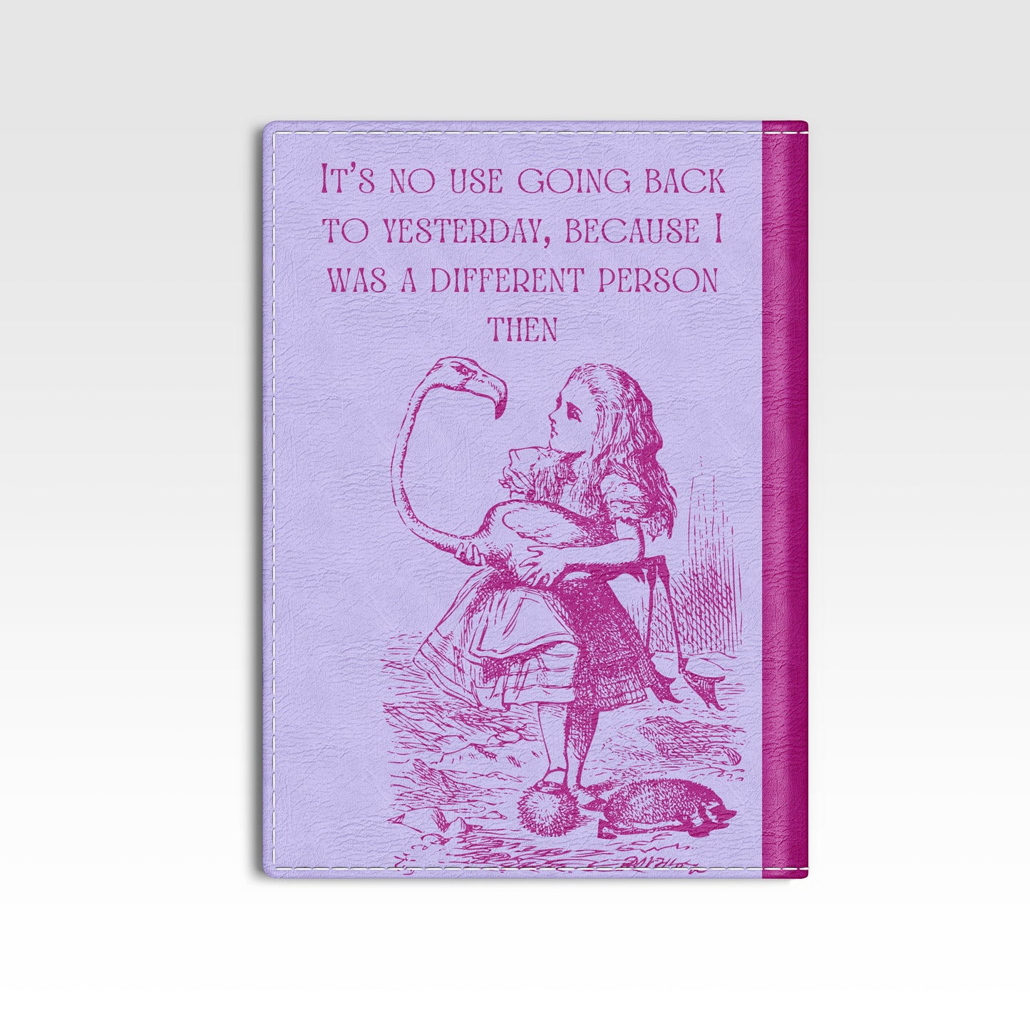 Alice In Wonderland Book Cover Passport Holder