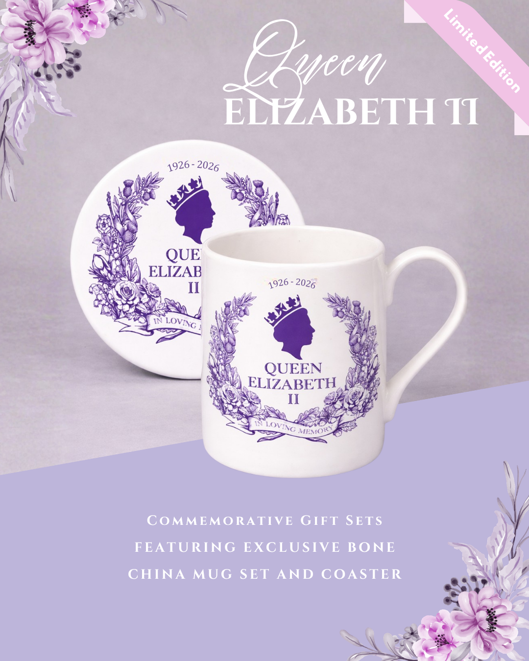 Premium QEII Centenary Gift Set - Purple — London Gift Detail | LondonPop Box