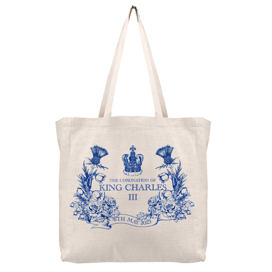 King Charles Blue Tote Bag