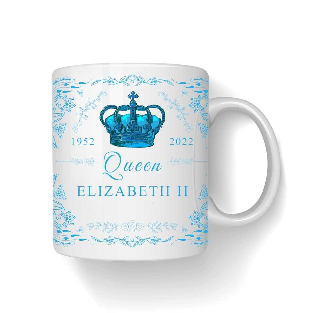 Blue Crown Bone China Mug
