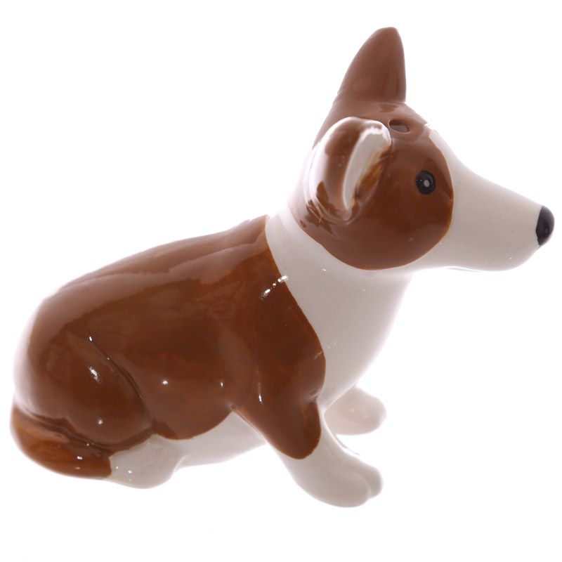 Queen & Corgi Ceramic Salt & Pepper Set